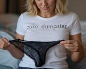 Cum Dumpster shirt on a milf